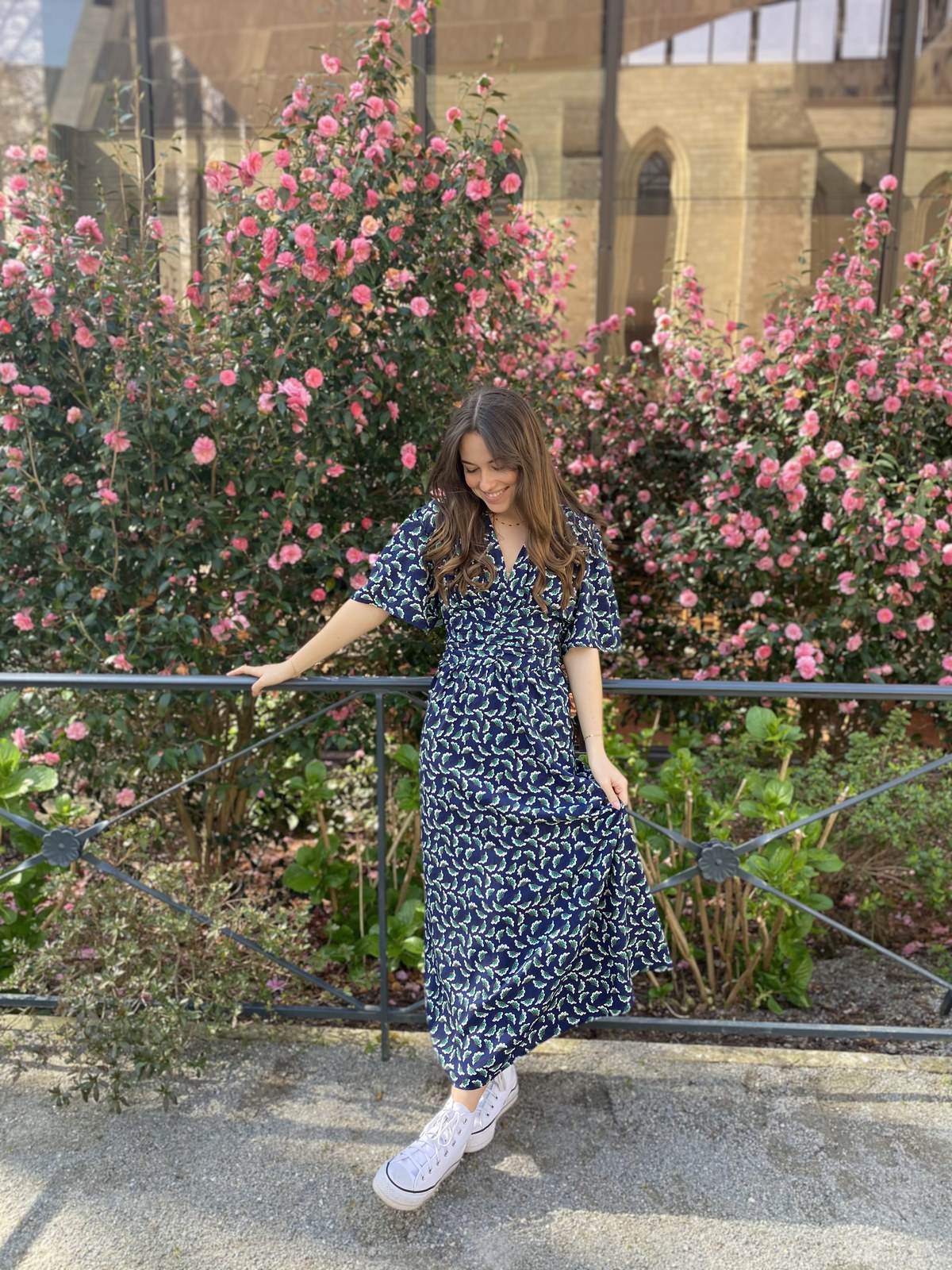 Robe longue imprimée 